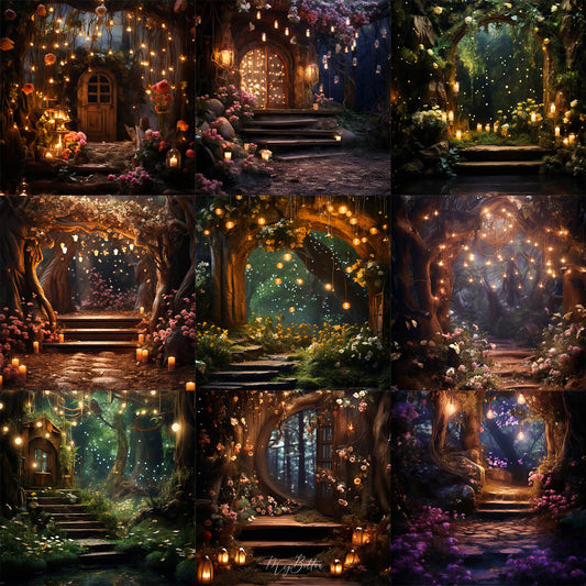 Ultimate Enchanted Forest Portrait Background Bundle