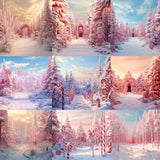 Candy Cane Forest Background Bundle - Meg Bitton Productions