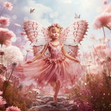 Rosey Fairy Background, Overlays, Texture & Brush Kit