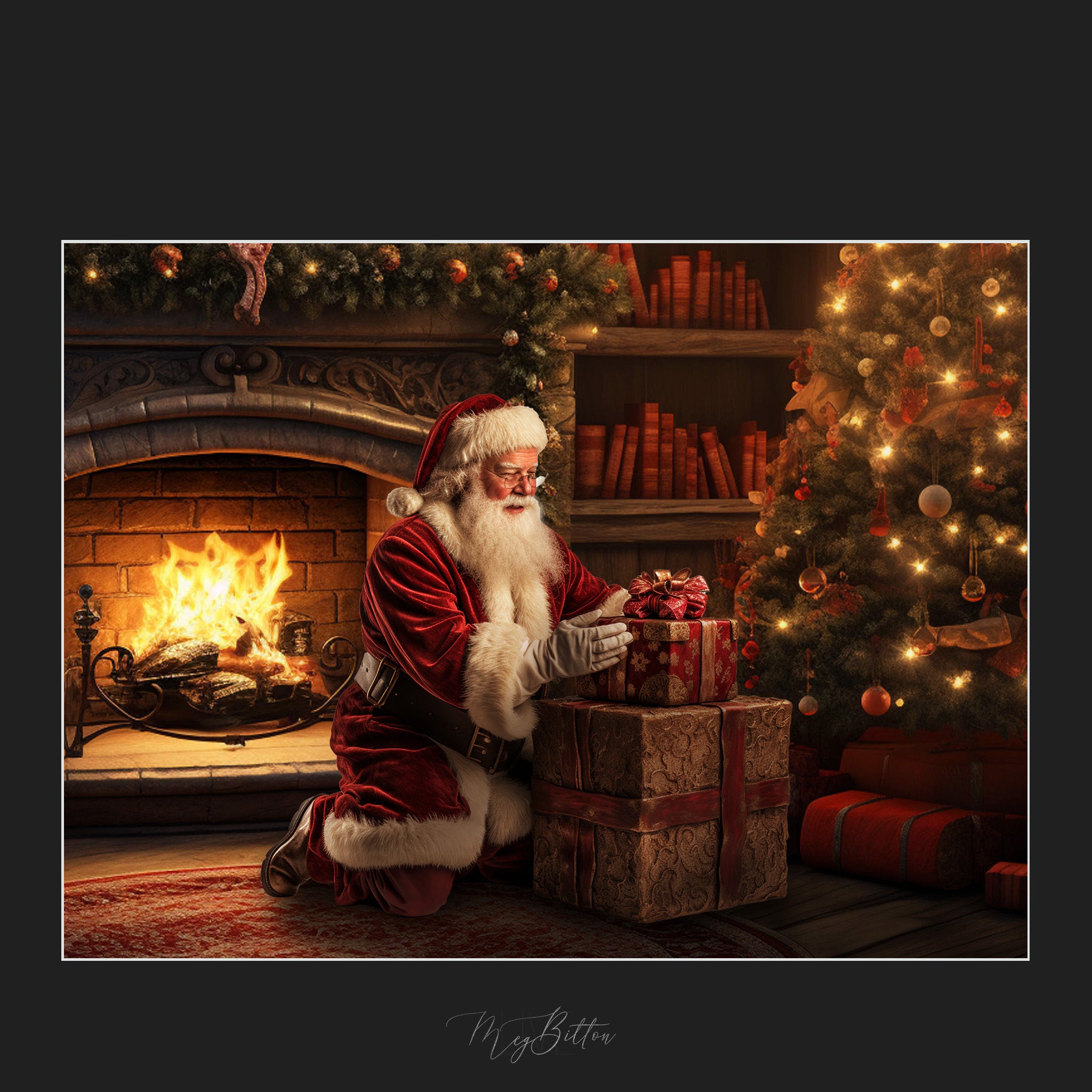 Magical Hiding Gifts Santa Overlays - Meg Bitton Productions