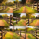 Summer Fence Background Bundle