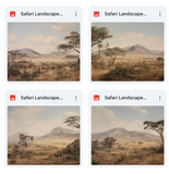 Safari Landscape Background Bundle