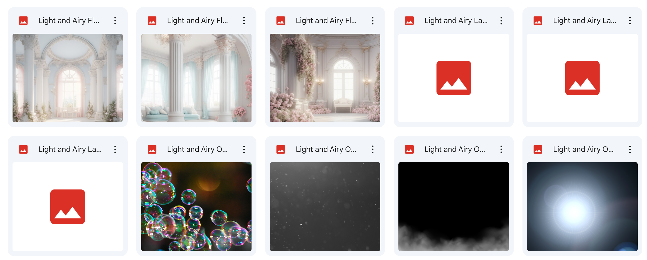 The Light and Airy Bundle - Meg Bitton Productions