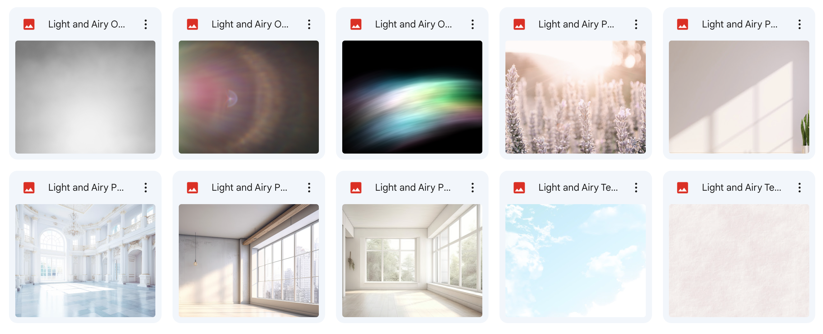 The Light and Airy Bundle - Meg Bitton Productions