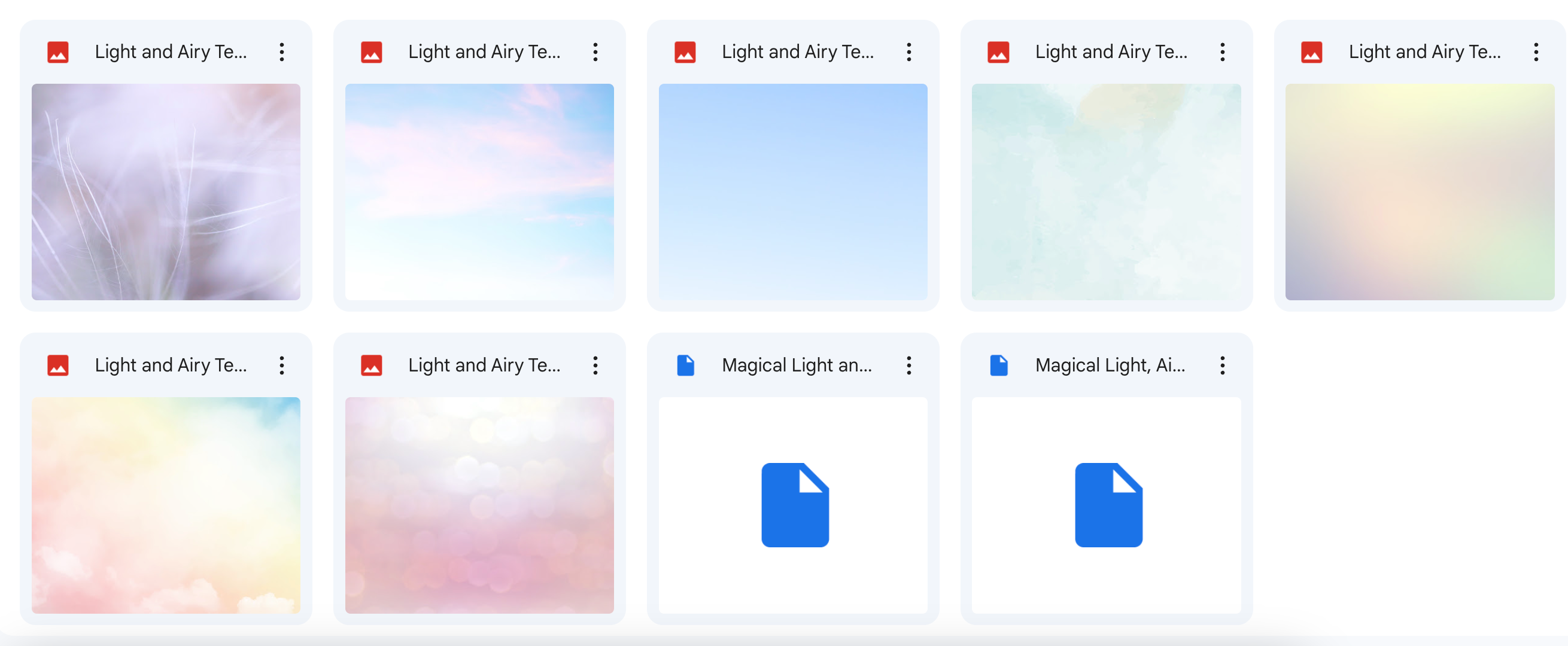 The Light and Airy Bundle - Meg Bitton Productions