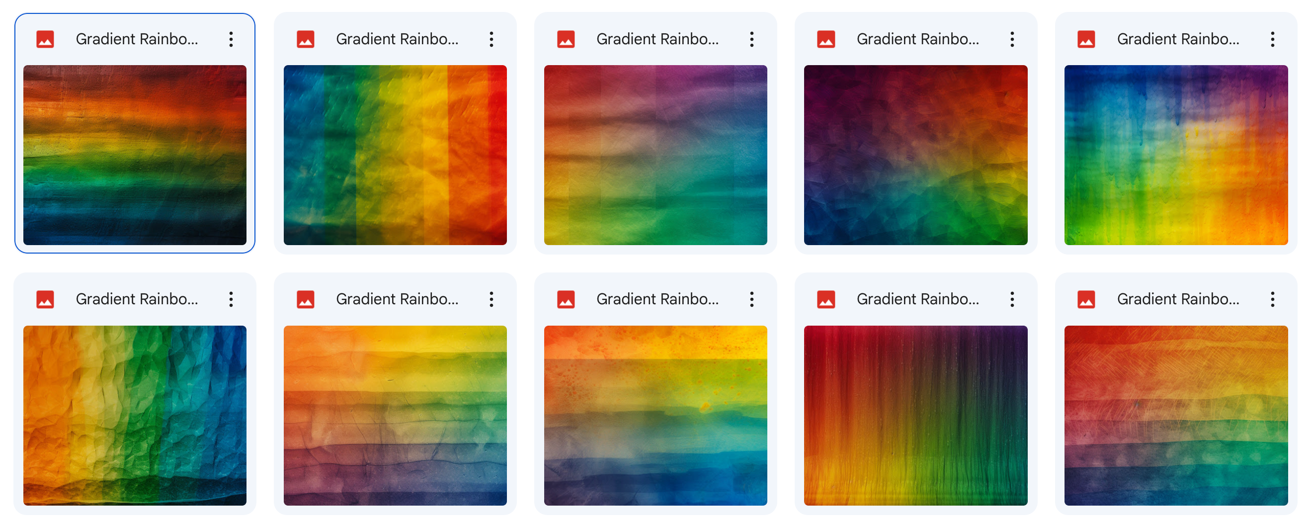 Magical Gradient Rainbow Textures - Meg Bitton Productions