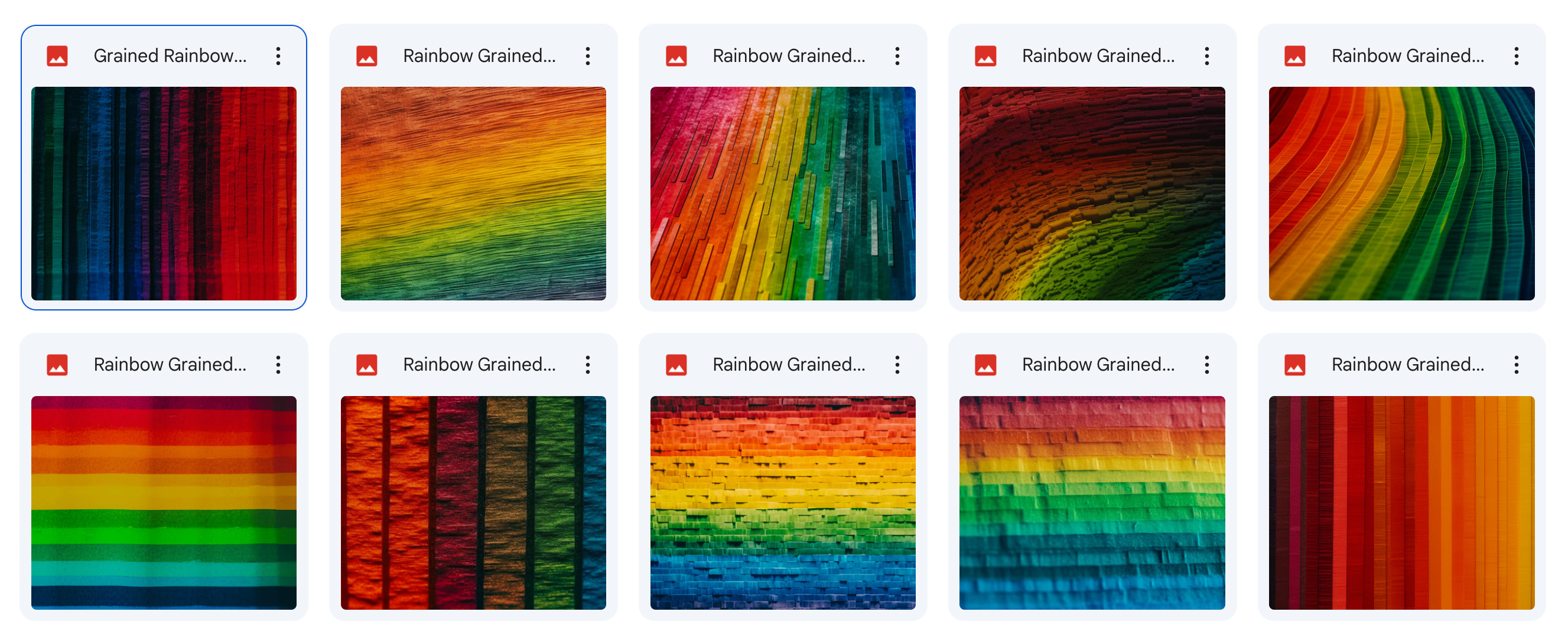 Magical Grained Rainbow Textures - Meg Bitton Productions