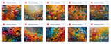 Magical Rainbow Bubble Paint Textures - Meg Bitton Productions