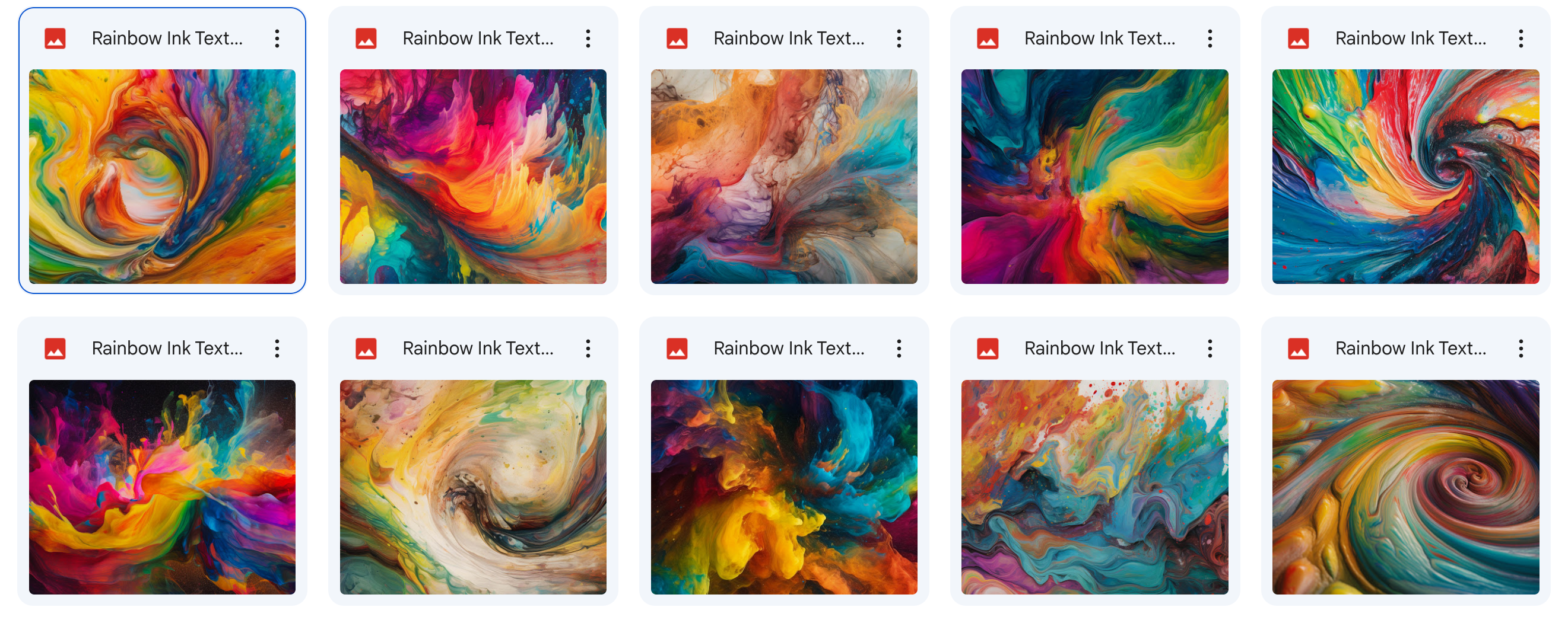 Magical Rainbow Ink Textures - Meg Bitton Productions