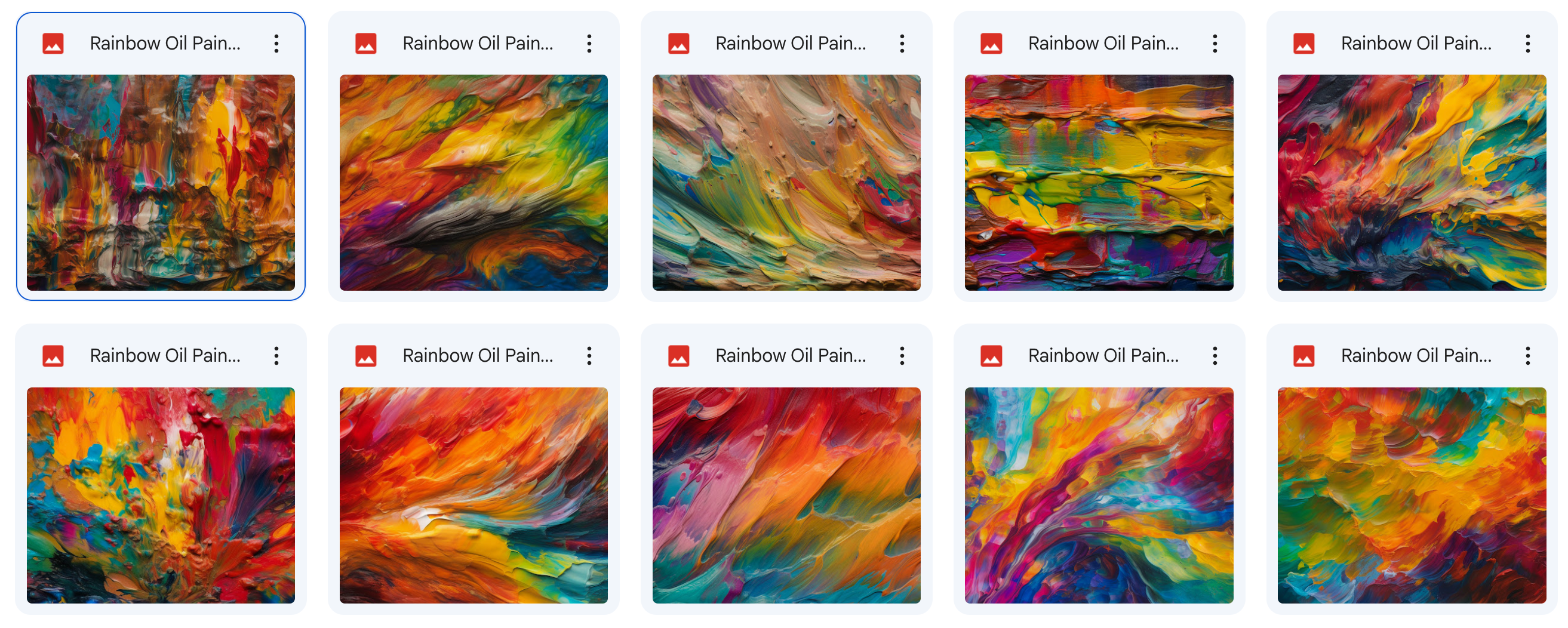 Magical Rainbow Oil Paint Textures - Meg Bitton Productions