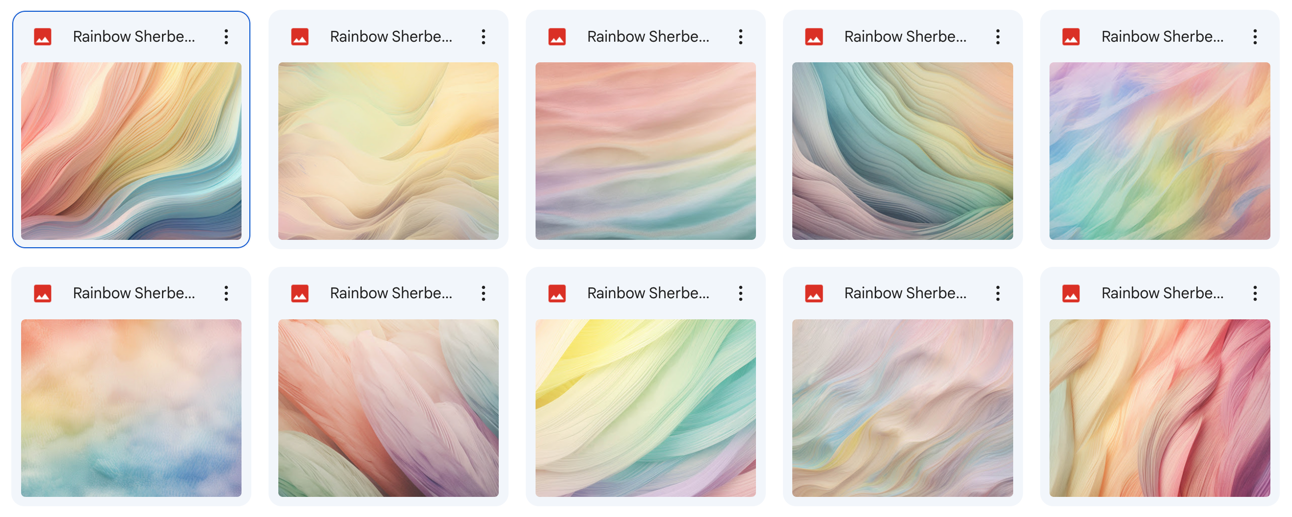 Magical Rainbow Sherbet Textures - Meg Bitton Productions