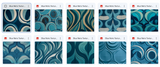Magical Blue Retro Textures - Meg Bitton Productions