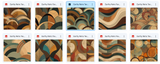 Magical Earthy Retro Textures - Meg Bitton Productions