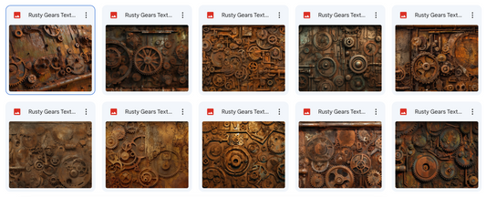 Magical Rusty Gear Textures - Meg Bitton Productions