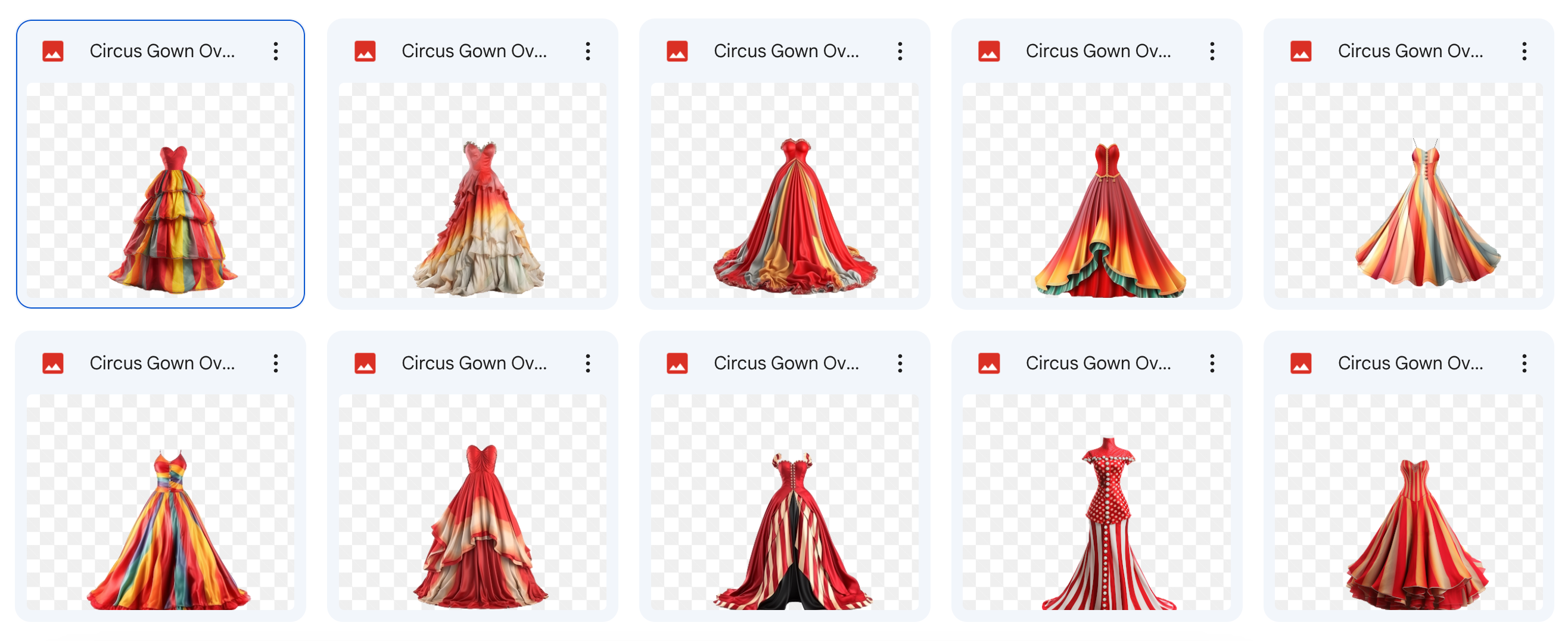 Magical Circus Gowns - Meg Bitton Productions