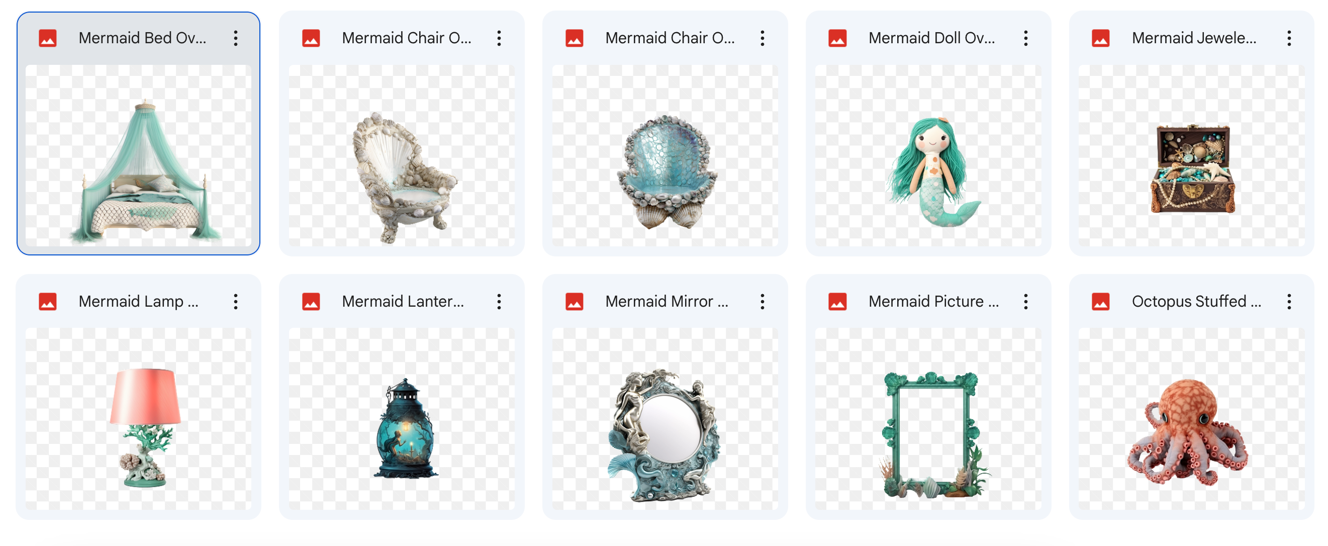Magical Digital Overlays: Mermaid Room Decorations - Meg Bitton Productions