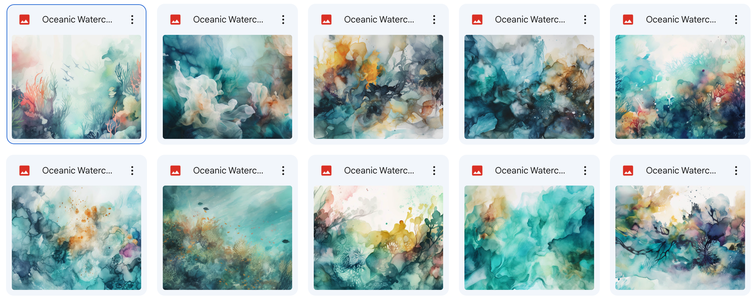 Magical Oceanic Watercolor Textures - Meg Bitton Productions