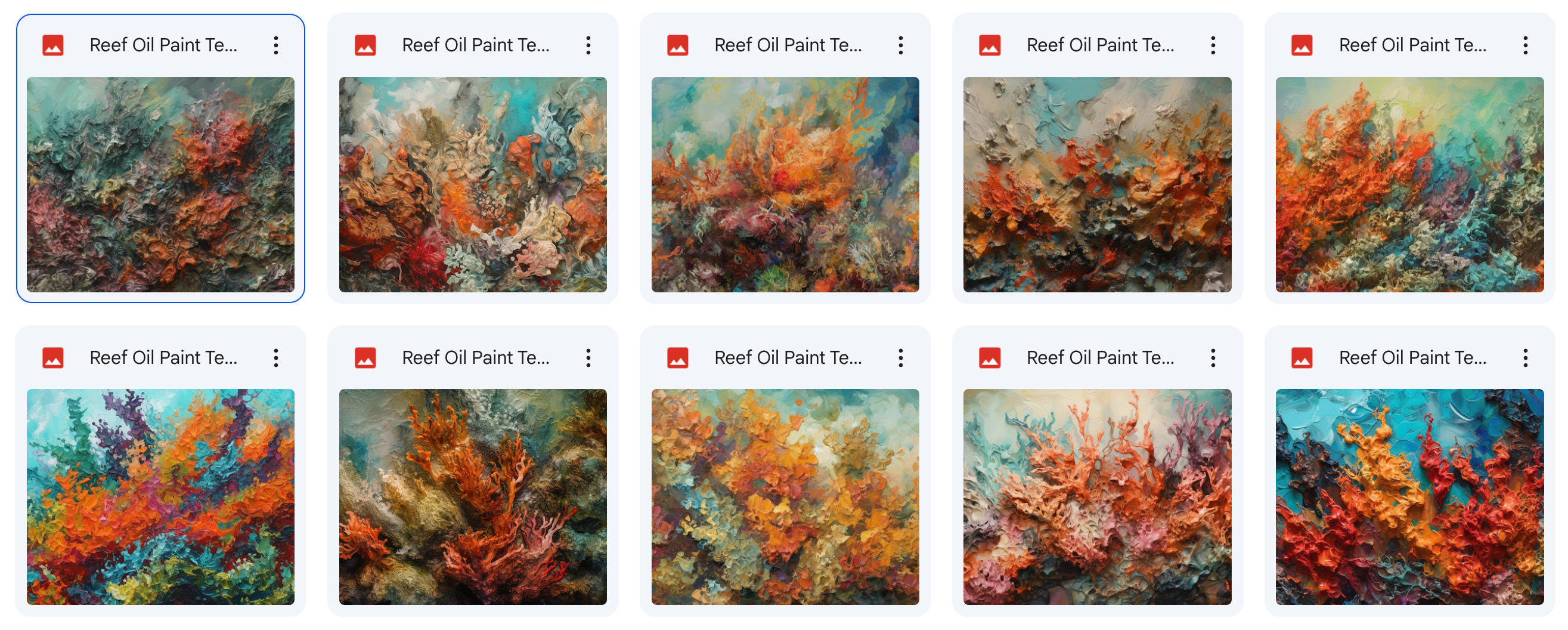 Magical Reef Oil Paint Textures - Meg Bitton Productions