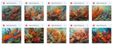 Magical Reef Oil Paint Textures - Meg Bitton Productions