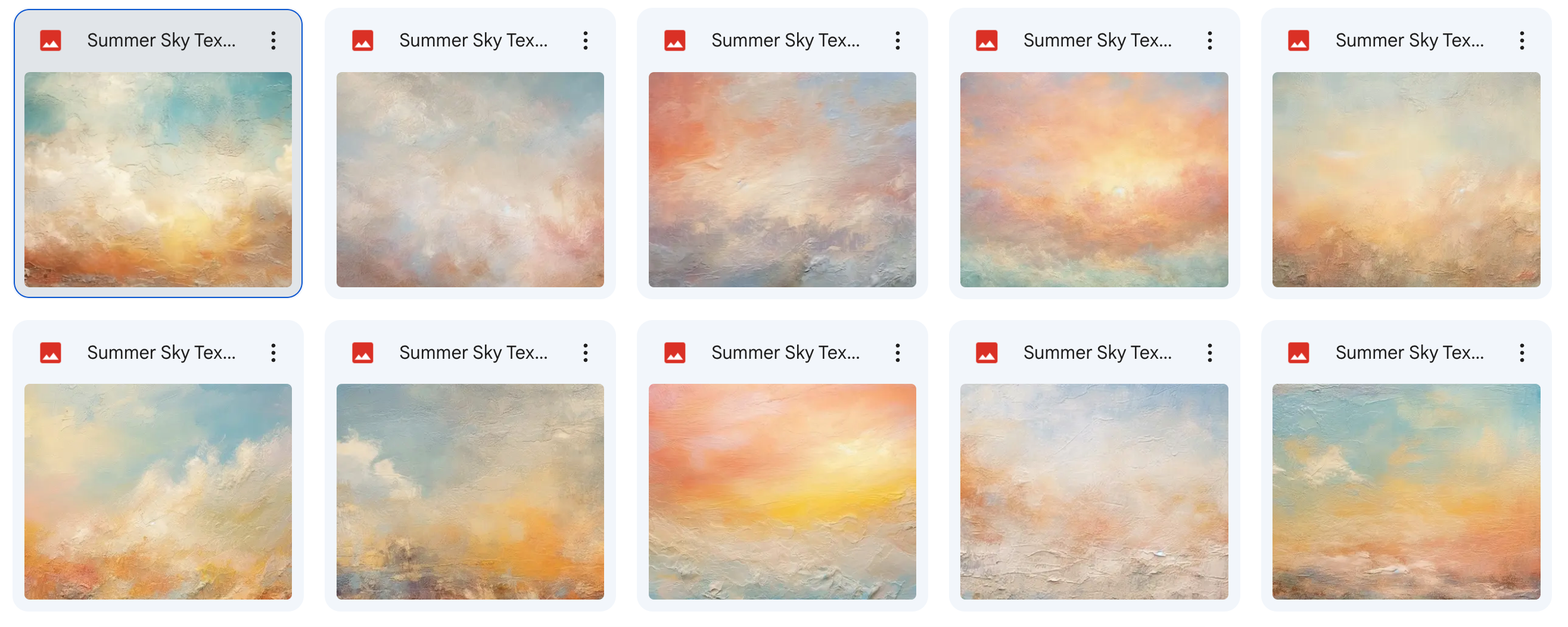 Magical Summer Sky Textures - Meg Bitton Productions