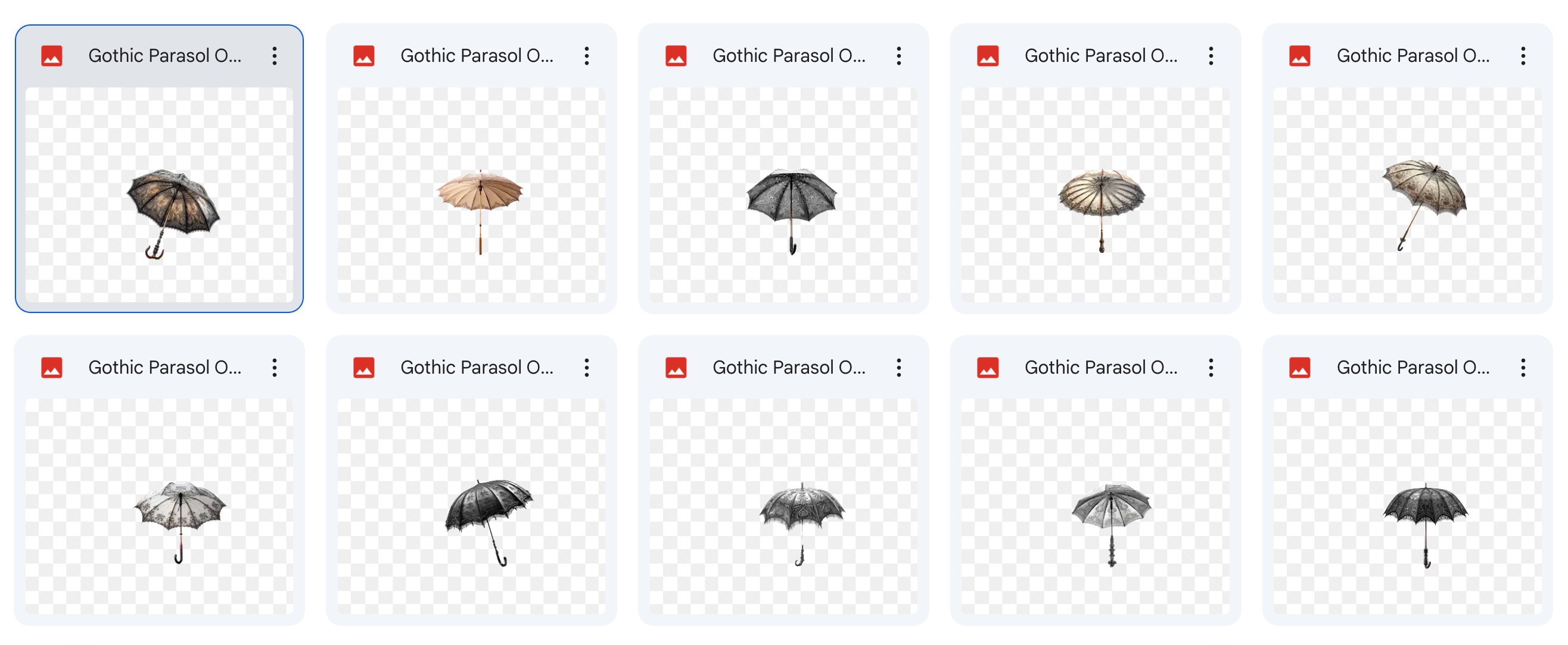 Magical Gothic Parasols - Meg Bitton Productions