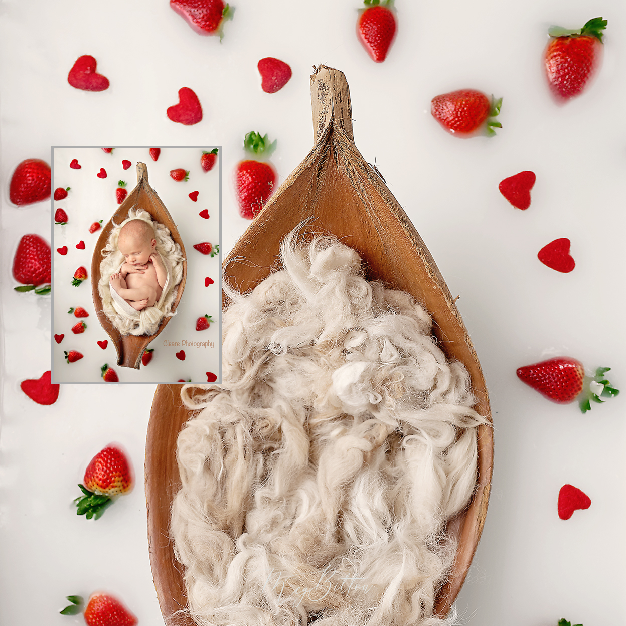 Digital Background: Strawberry Milk - Meg Bitton Productions