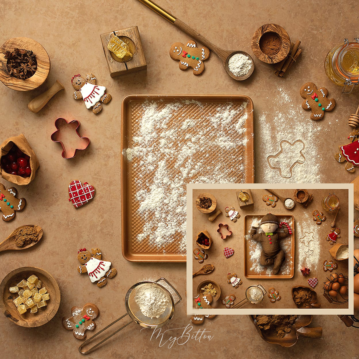Digital Background: Winter Baking - Meg Bitton Productions