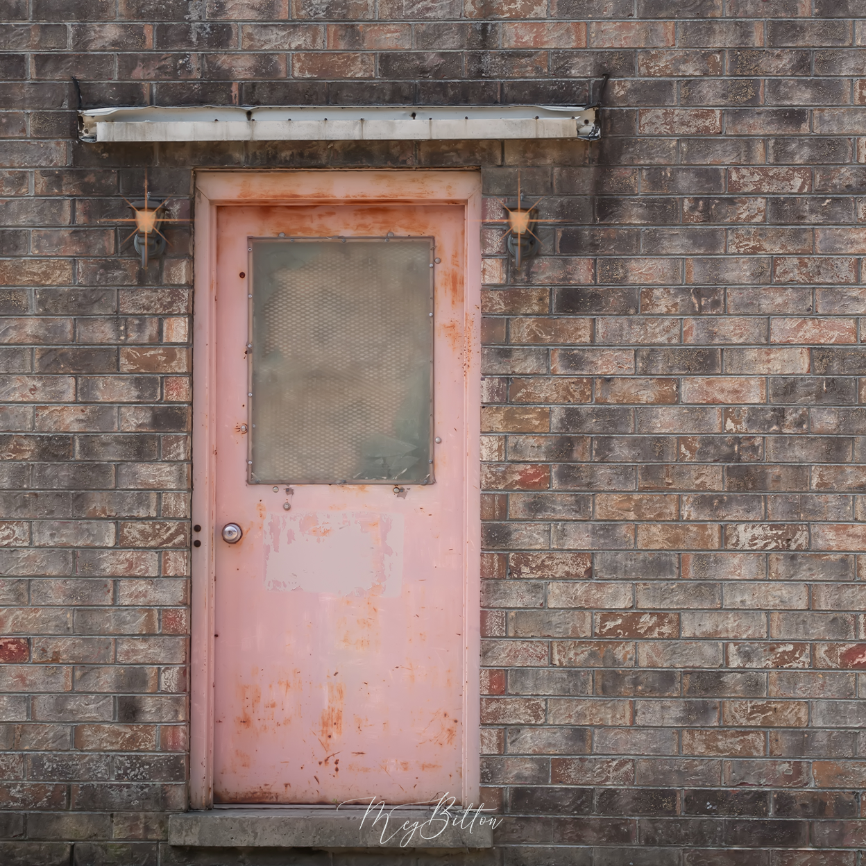 Digital Background: Peach Door - Meg Bitton Productions