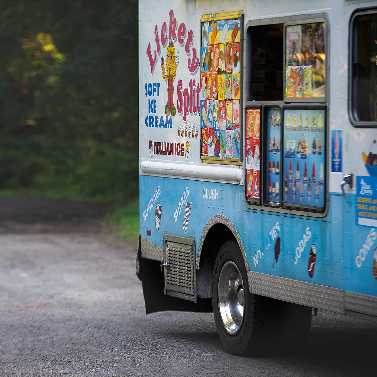 Digital Background: Evening Ice Cream - Meg Bitton Productions