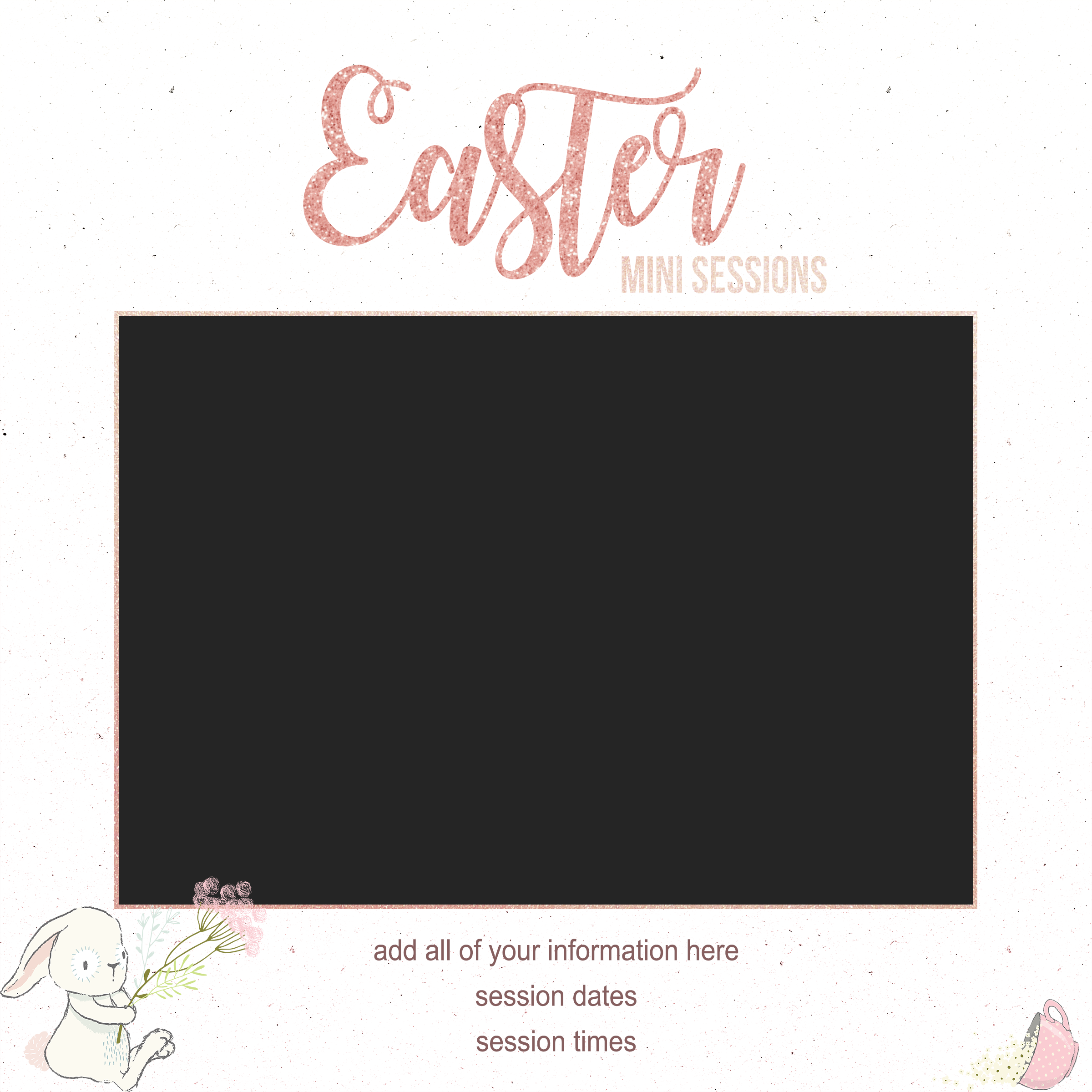 Easter Mini Sessions Marketing Template - Meg Bitton Productions