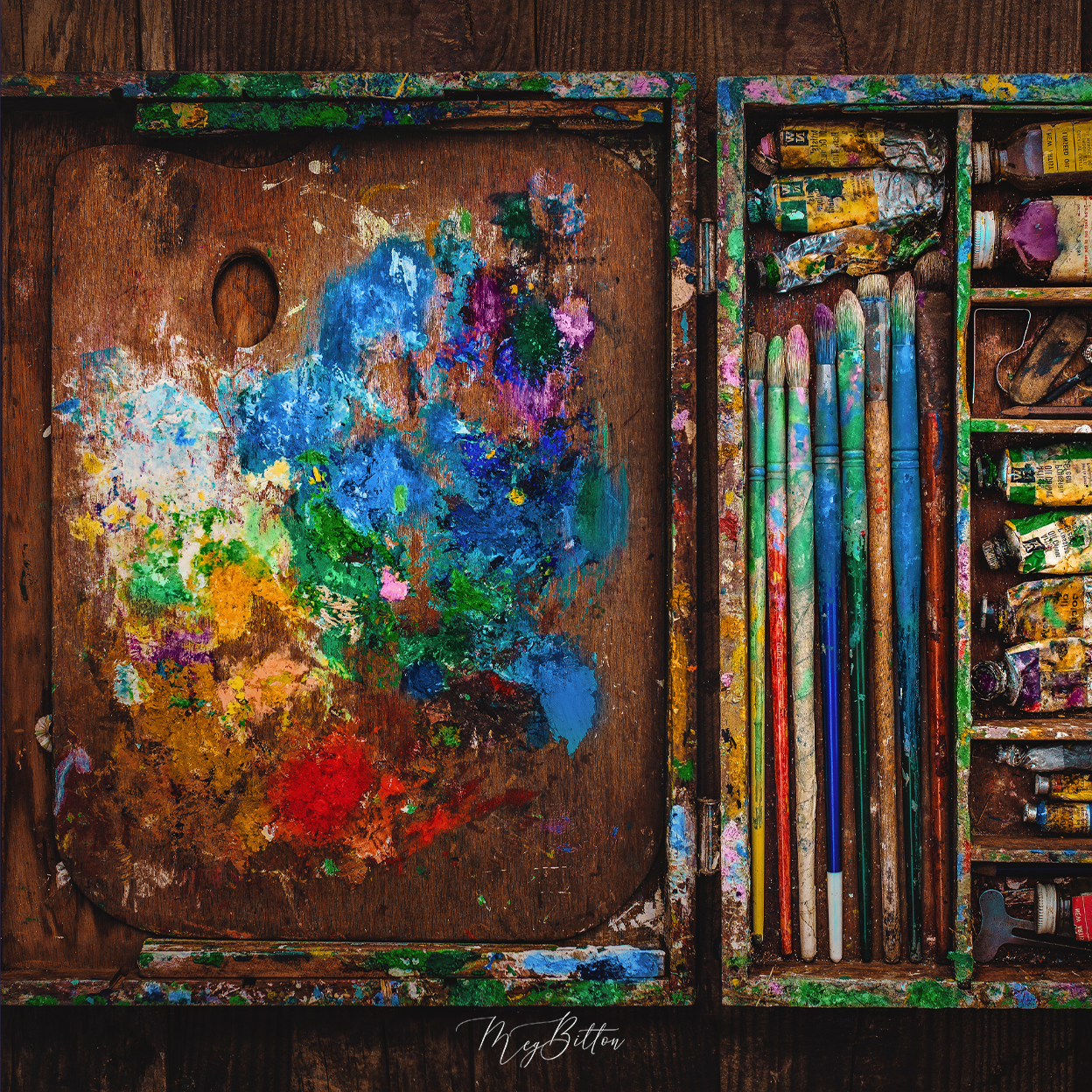 Donation Digital Image Download-Old Artbox - Meg Bitton Productions