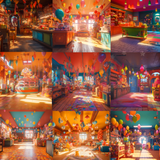 Toy Stores Digital Background Bundle - Meg Bitton Productions