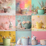 Easter Newborn Nest Digital Background Bundle - Meg Bitton Productions