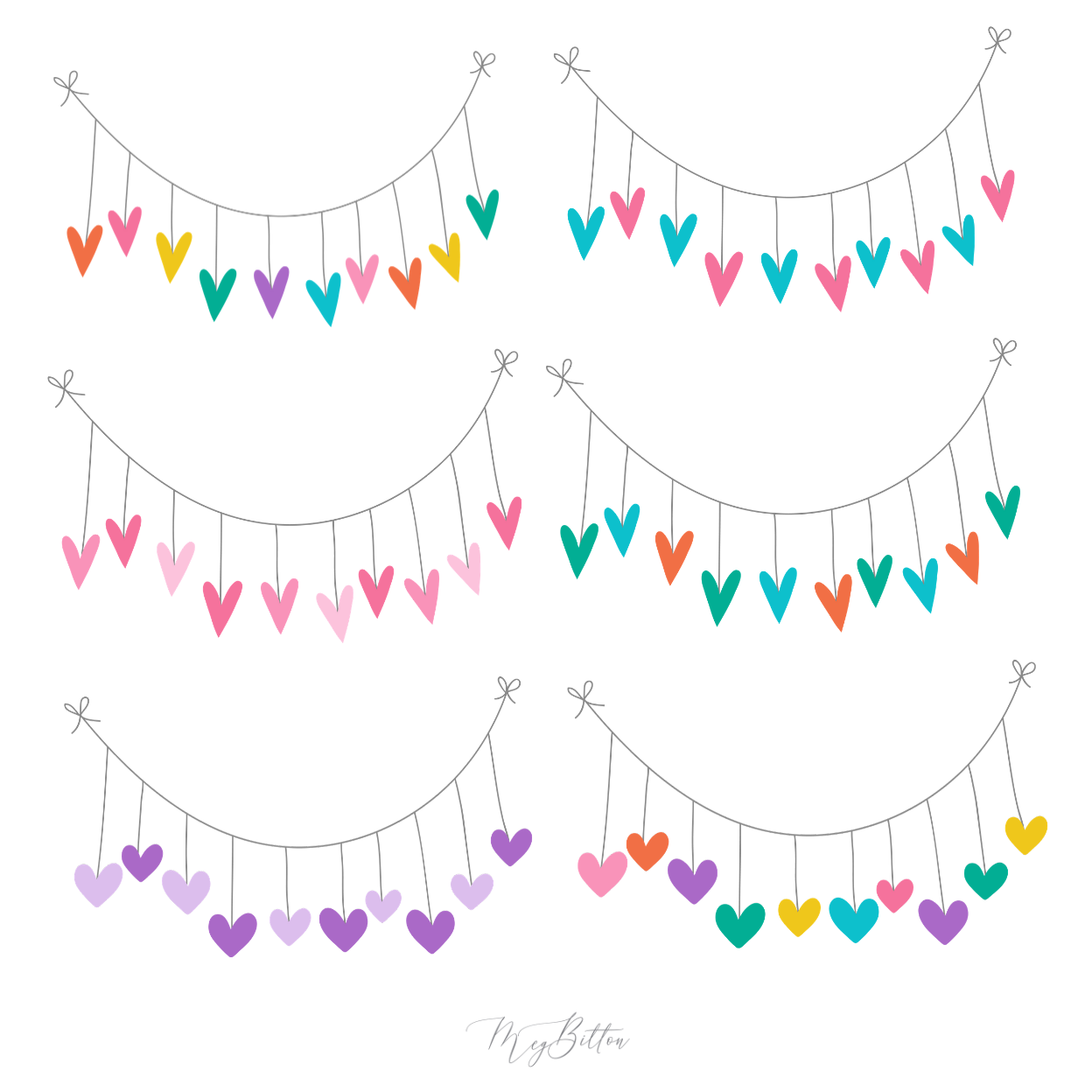 Heart Bunting - Meg Bitton Productions