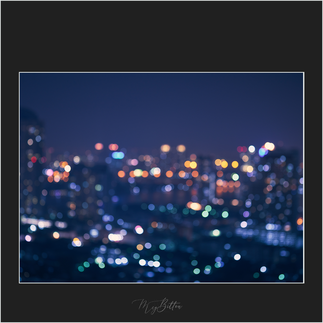 Magical Night Cityscape Bokeh Overlay - Meg Bitton Productions