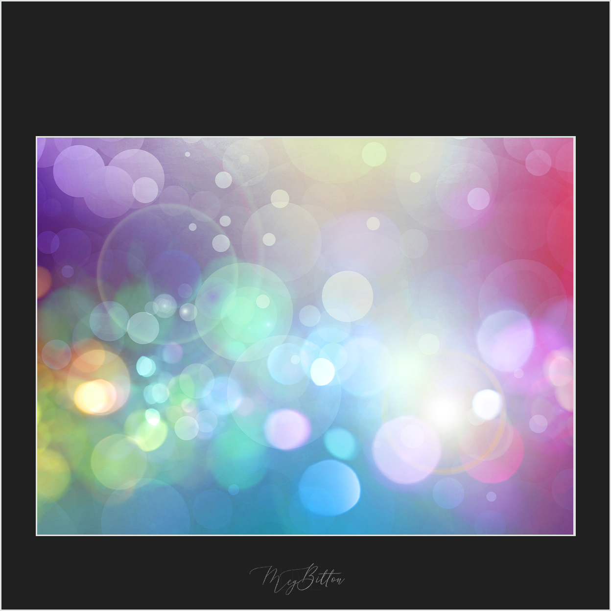 Magical Pastel Rainbow Bokeh Overlay - Meg Bitton Productions