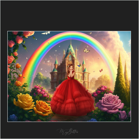 Magical Dark Rainbow Gown Overlays - Meg Bitton Productions