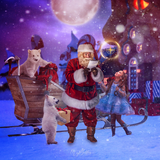 Digital Background: Checking His List - Meg Bitton Productions