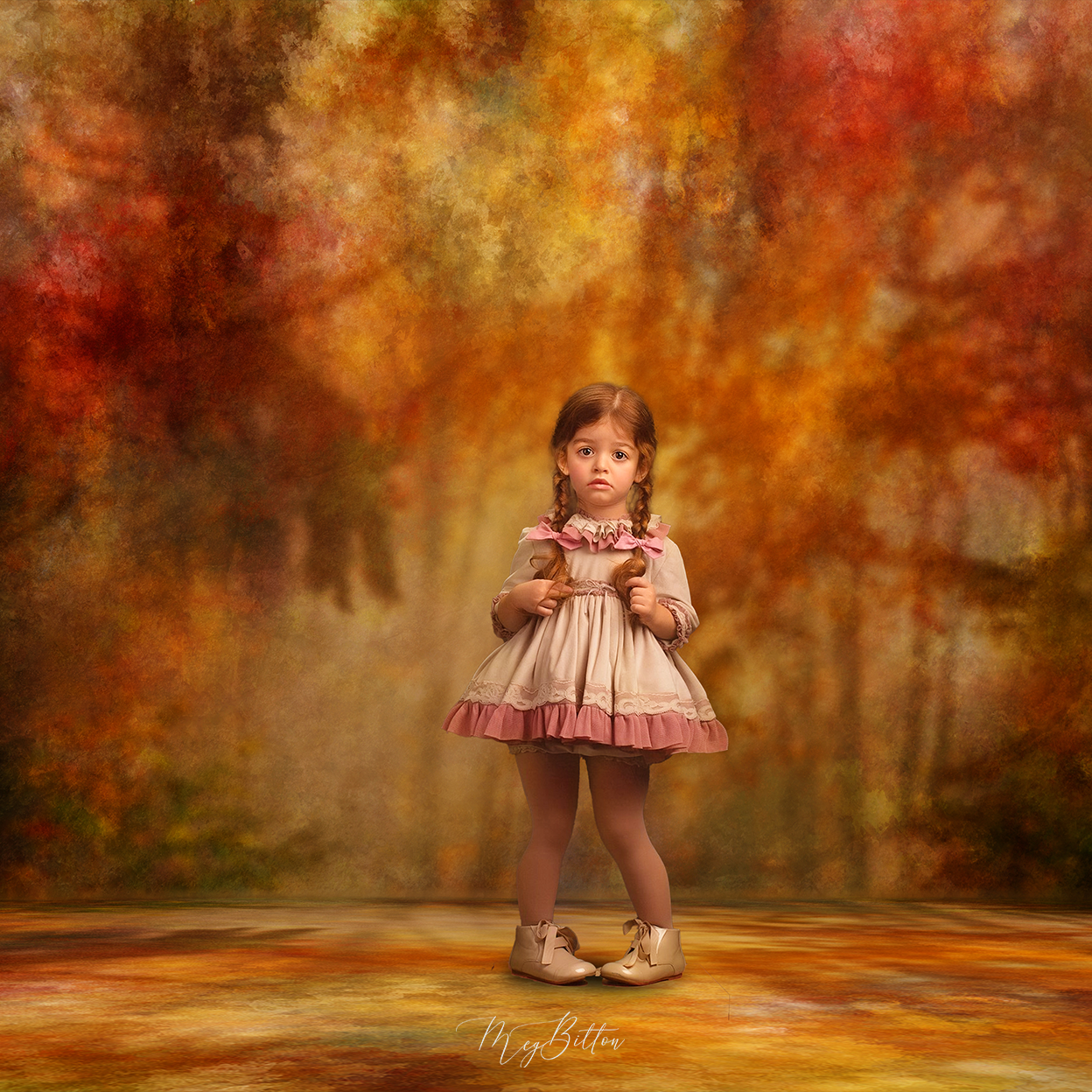 Digital Studio Backdrop: Autumn Dreams - Meg Bitton Productions