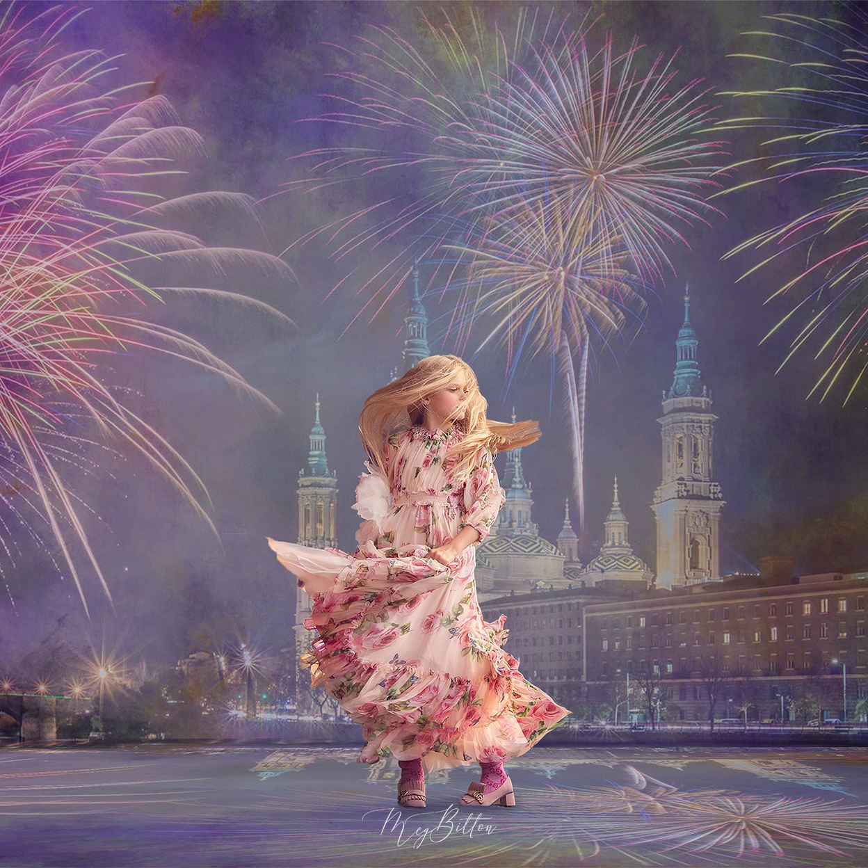 Digital Studio Backdrop: Happy New Year - Meg Bitton Productions