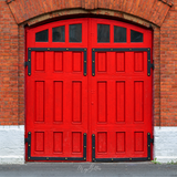 Digital Background: Fire Station Doors - Meg Bitton Productions
