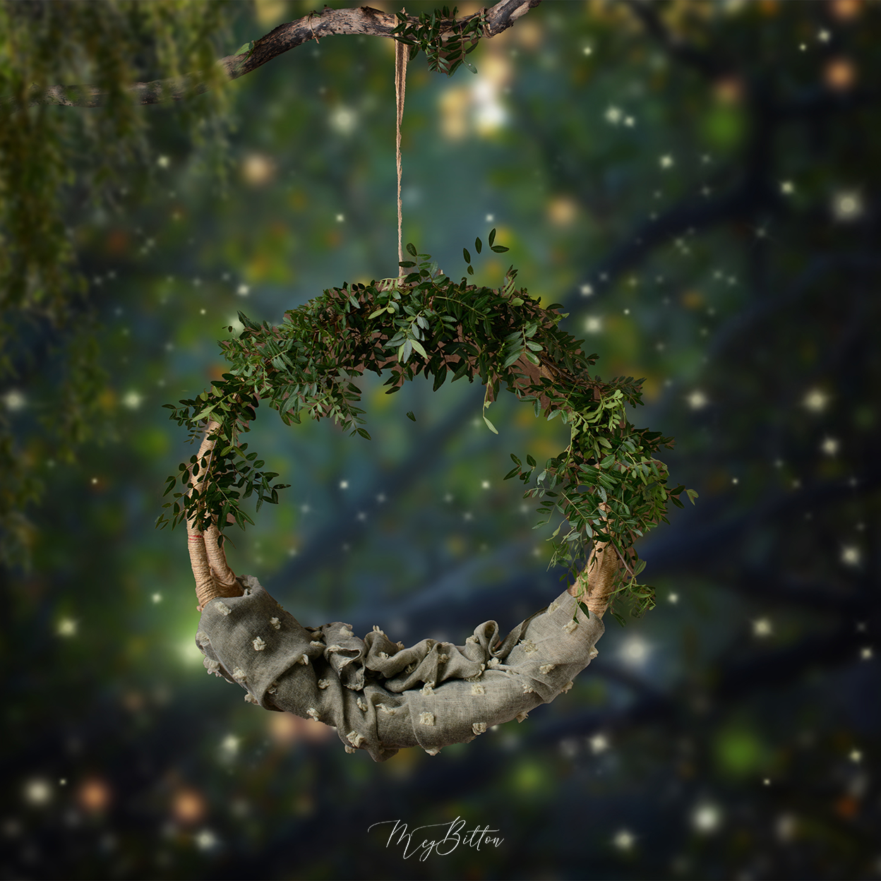 Digital Background: Firefly Forest - Meg Bitton Productions