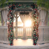 Digital Background: Floral Gazebo - Meg Bitton Productions