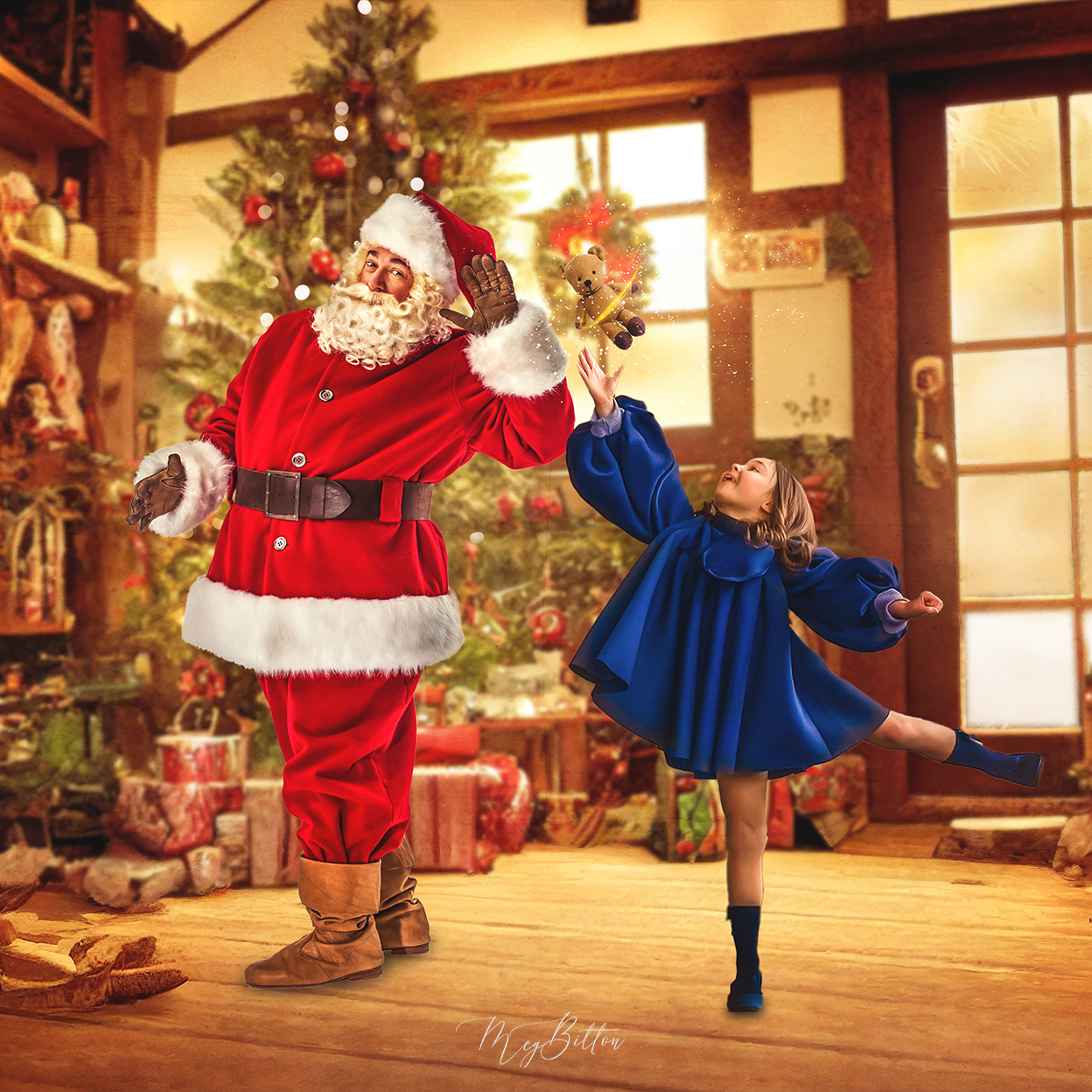 Digital Background: Inside Santa's Workshop - Meg Bitton Productions