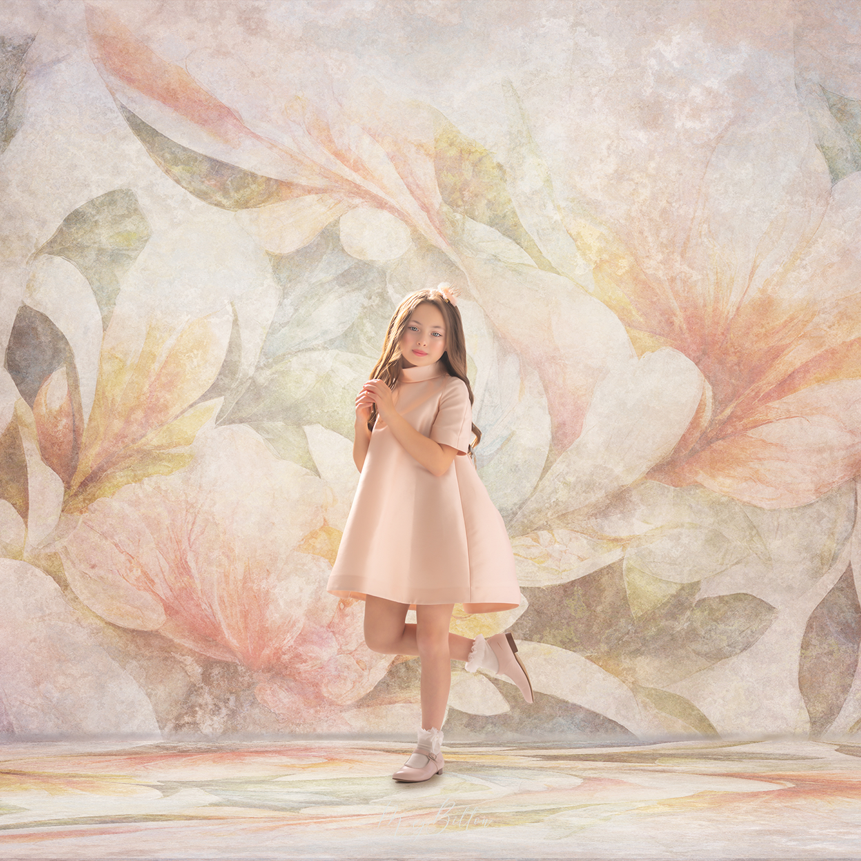Digital Studio Backdrop: Porcelain Dream - Meg Bitton Productions