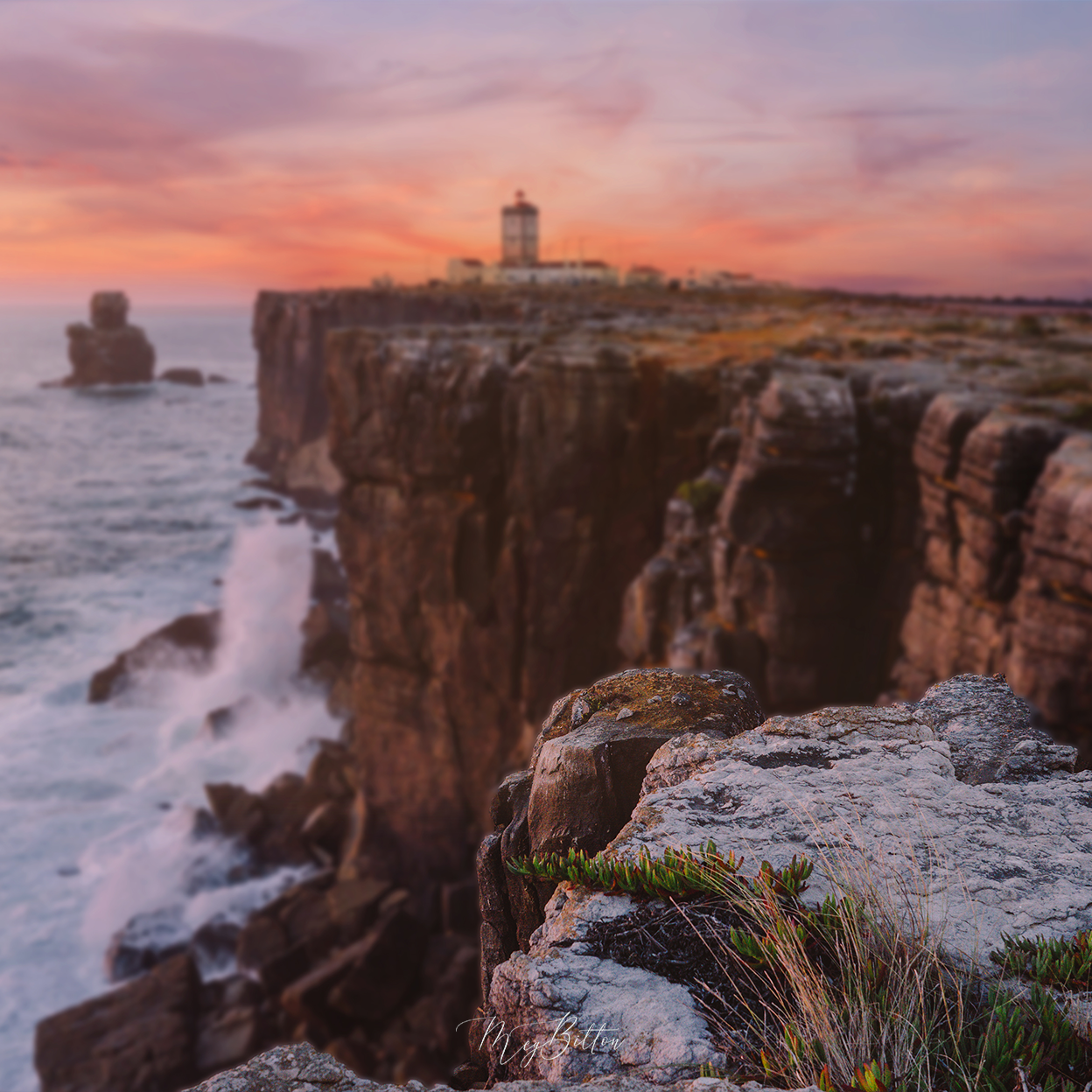 Digital Background: Seaside Cliff - Meg Bitton Productions