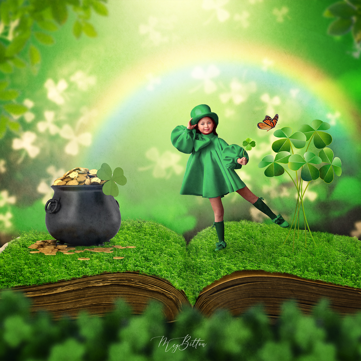 St. Patrick's Day Pop Up Book - Meg Bitton Productions
