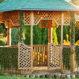 Digital Background: Sun Kissed Gazebo - Meg Bitton Productions