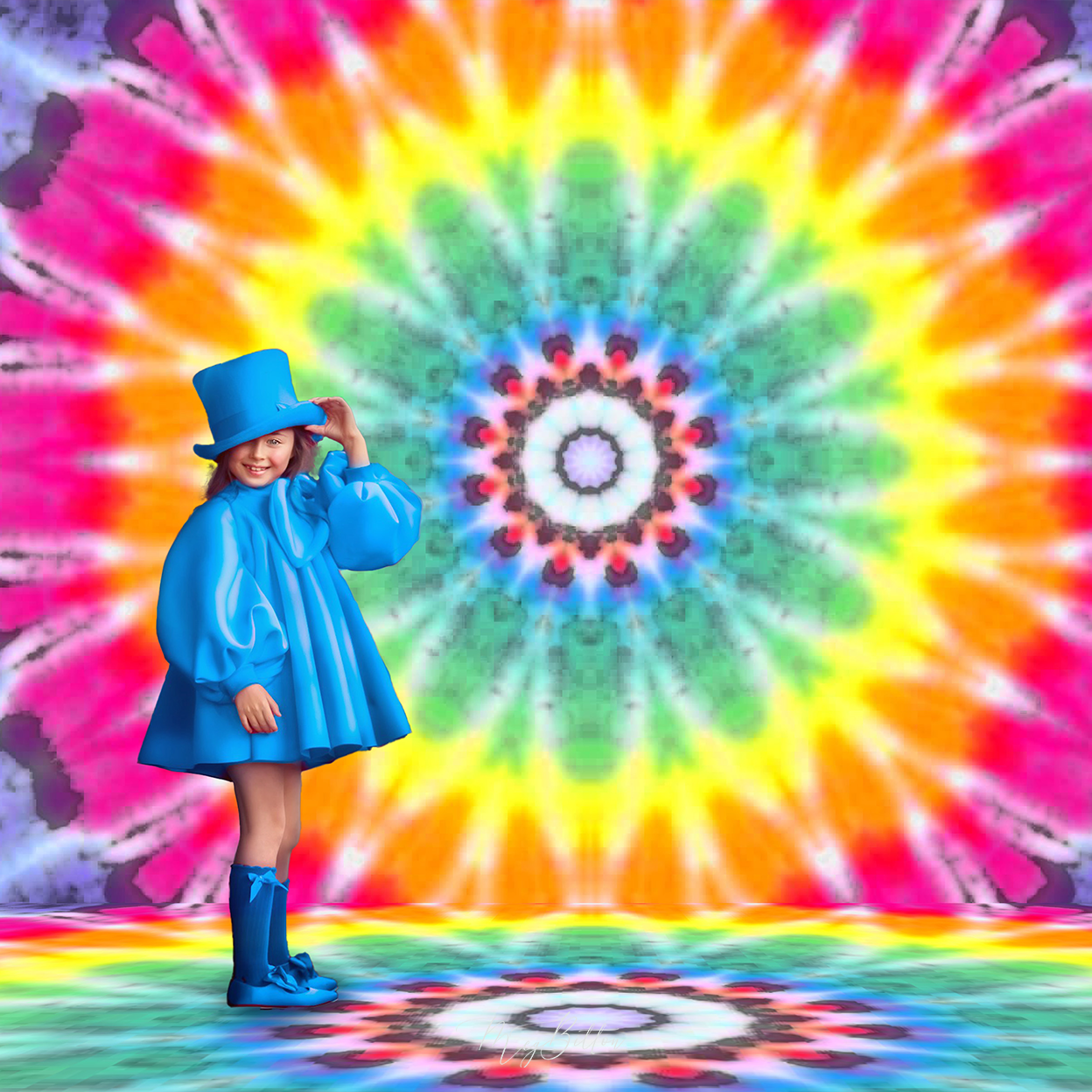 Digital Studio Backdrop: Burst of Color - Meg Bitton Productions