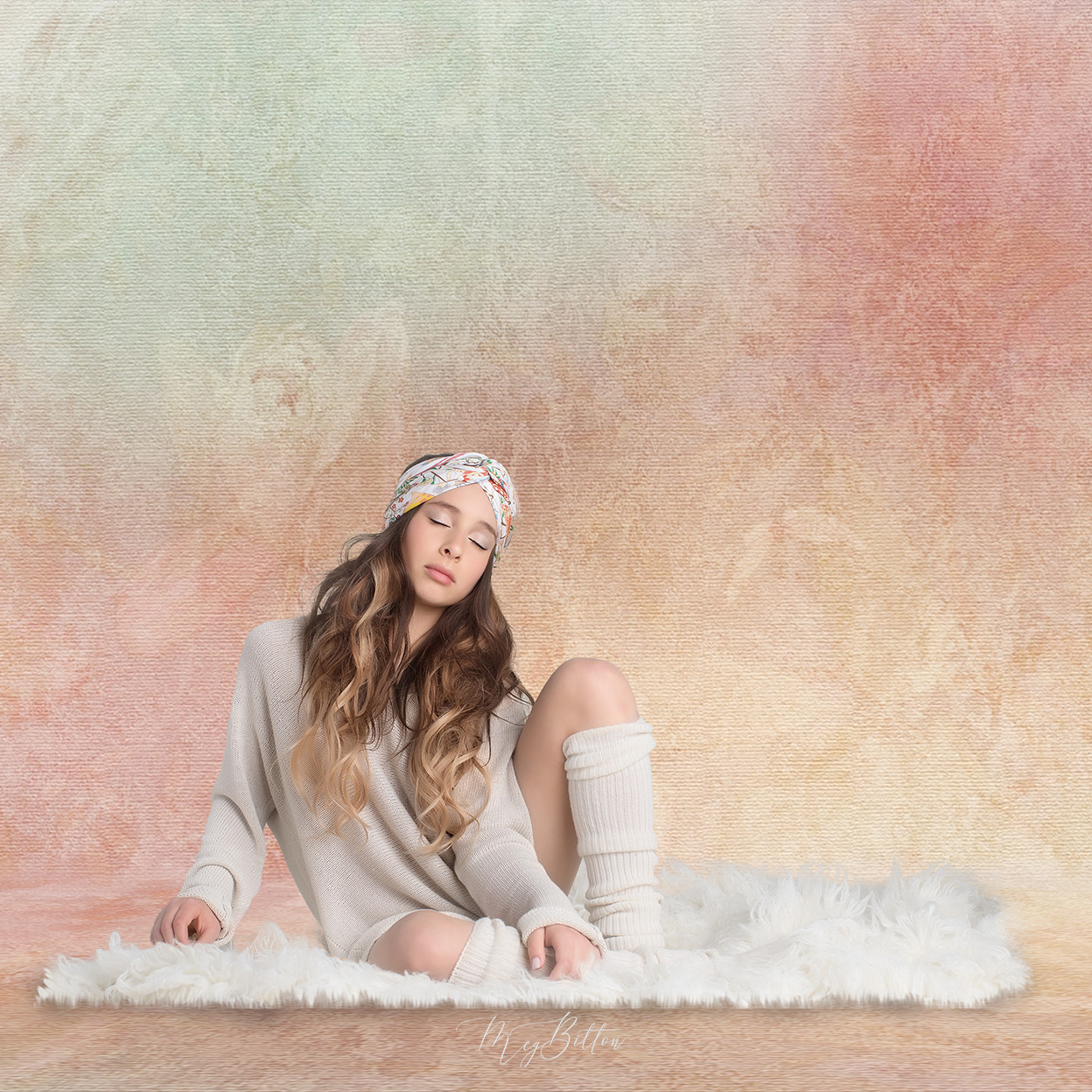 Digital Studio Backdrop: Calm Vibes - Meg Bitton Productions